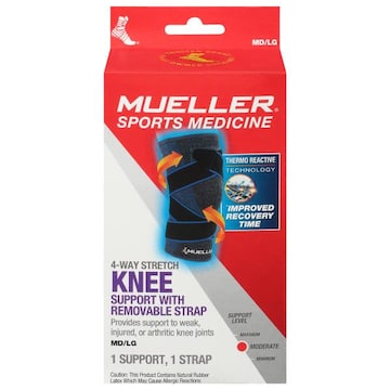 Mueller Knee Support, 4-Way Stretch, Moderate, Medium/Large