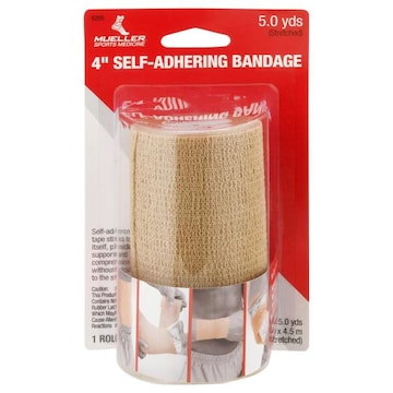 Mueller Bandage, Self-Adhering, 4 Inch, 5.0 Yds