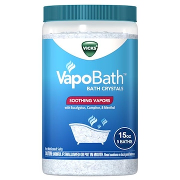 Vicks Vicks VapoBath Bath Crystals, Non-Medicated Salts With Soothing Vicks Vapors, 15 Oz