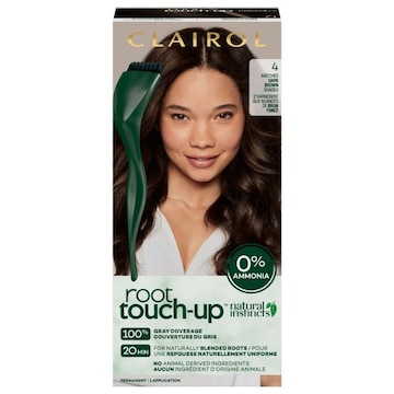Root Touch-Up Hair Color, Permanent, 4 Matches Dark Brown Shades
