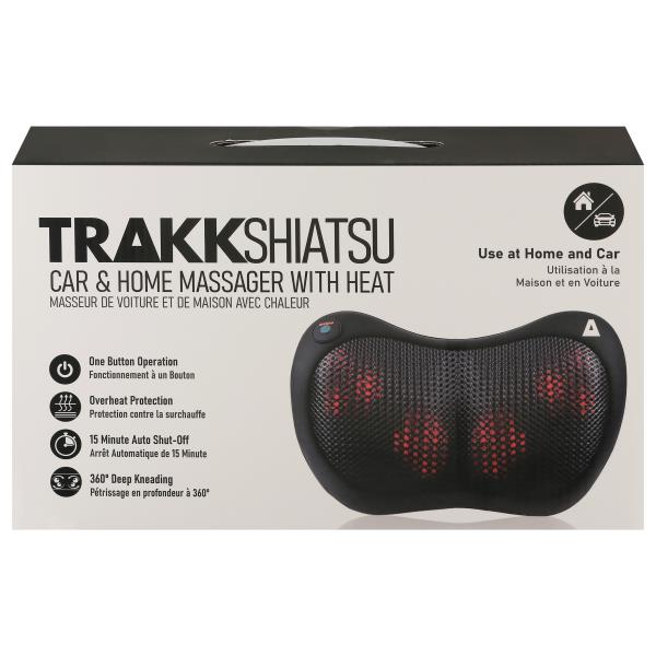 trakk shiatsu car and home massager with heat