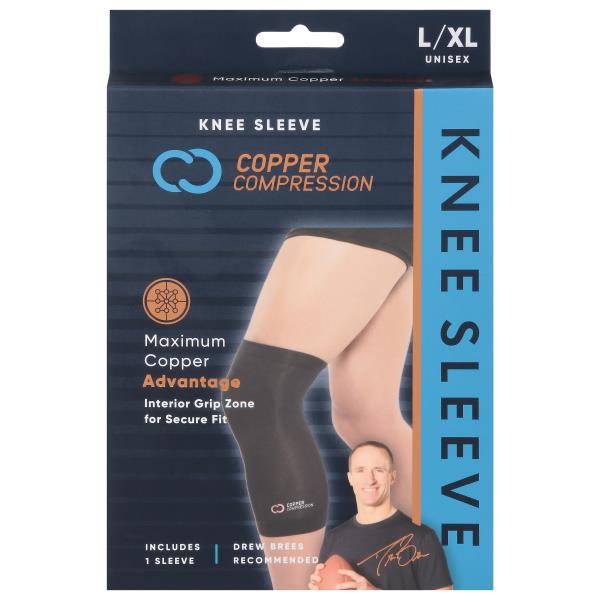 Copper Compression Knee Sleeve, L/XL, Unisex | Publix Super Markets