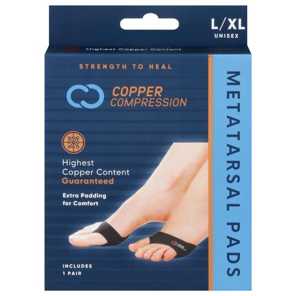 Copper Compression Metatarsal Pads, Unisex, L/XL | Publix Super Markets