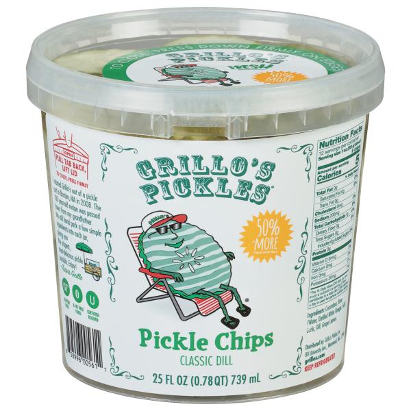 Grillo's Pickles Pickle Chips, Classic Dill Publix Super Markets