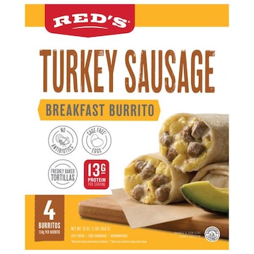 Red's Breakfast Burrito, Turkey Sausage
