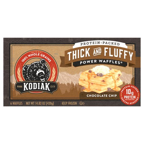 Kodiak Power Waffles, Chocolate Chip, Thick and Fluffy Publix Super Markets