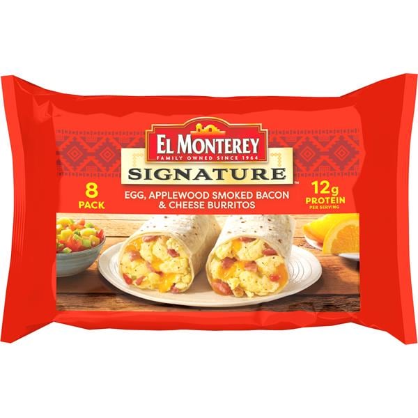 El Monterey Signature Burritos, Egg, Applewood Smoked Bacon