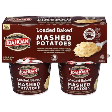 Idahoan Mashed Potatoes, Loaded Baked, 4 Pack