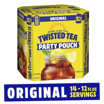 Twisted Tea Hard Iced Tea, Original, Party Pouch