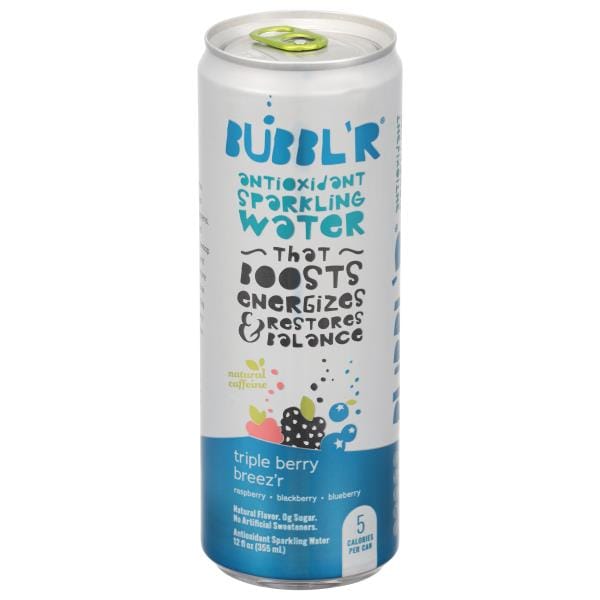 Bubbl'R Sparkling Water, Antioxidant, Triple Berry Breez'r Publix