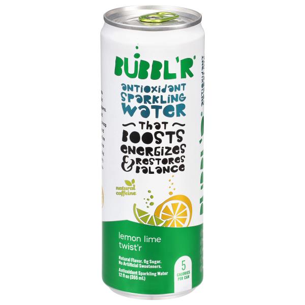 Bubbl'R Sparkling Water, Antioxidant, Lemon Lime Twist'r Publix Super