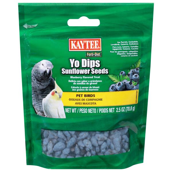 Kaytee Bird Treat, Yo Dips, Sunflower Seeds, Blueberry Flavored