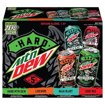 Mtn Dew Zero Sugar Hard Assorted Malt Beverage Mix Pack