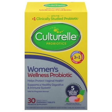 Culturelle Wellness Probiotic, Women's, Chewable Tablets, Mixed Fruit Flavor