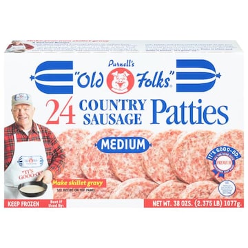 Purnell's "Old Folks" Country Sausage Patties, Medium