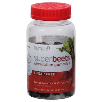 HumanN Superbeets Circulation Gummies, Pomegranate Berry Flavor