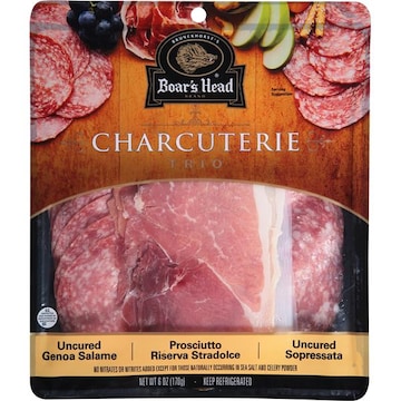 Boar's Head Charcuterie Trio: Uncured Genoa Salami, Prosciutto  & Uncured Sopressata
