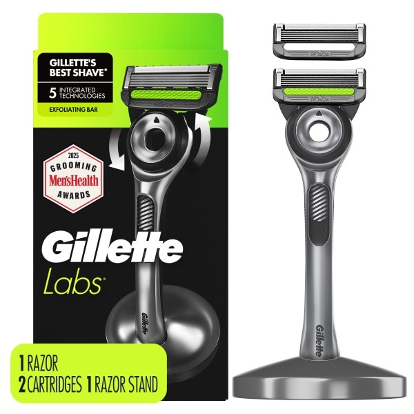 Gillette Labs GilletteLabs with Exfoliating Bar Razor Handle, 2
