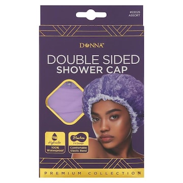 Donna Shower Cap, Double Sided, Assort