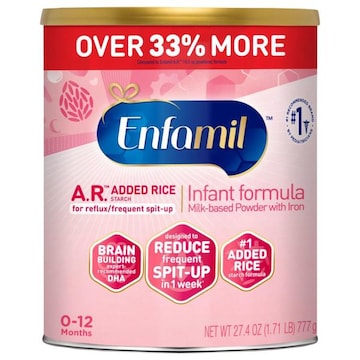 Enfamil Infant Formula, Milk-Based Powder with Iron, 0-12 Months