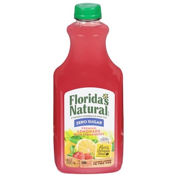 Florida's Natural Lemonade, with Strawberry, Zero Sugar, Premium