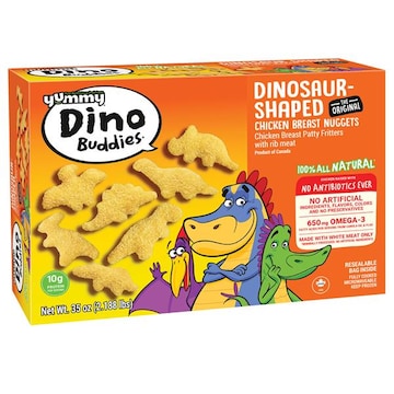 Yummy Dinosaur-Shaped Chicken Nuggets