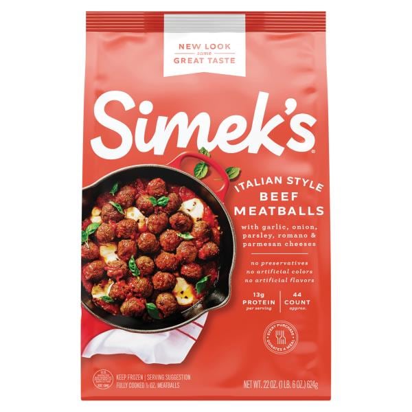 Simek's Meatballs, Beef, Italian Style Publix Super Markets