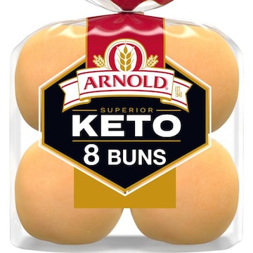 Arnold Plain Pre-sliced Hamburger Buns, 8 count, 12 oz