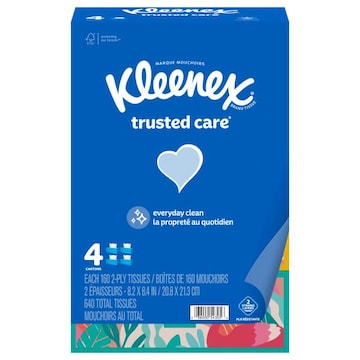 Kleenex Trusted Care Tissues, 2-Ply