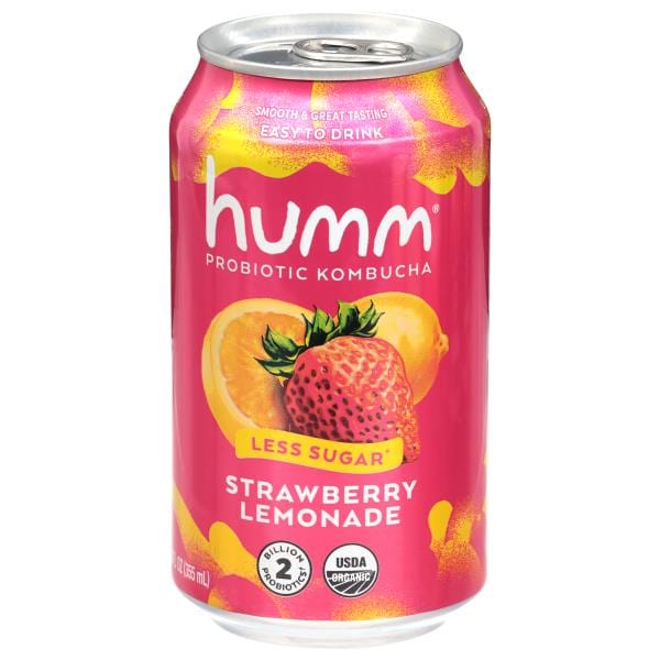 Humm Kombucha, Probiotic, Strawberry Lemonade Publix Super Markets