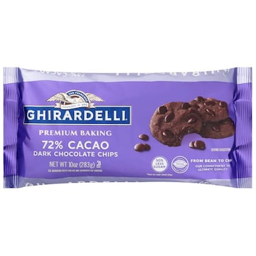 Ghirardelli Chocolate Chips, Dark, 72% Cacao, Premium Baking