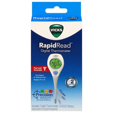Vicks Rapid Read Digital Thermometer, Flexible