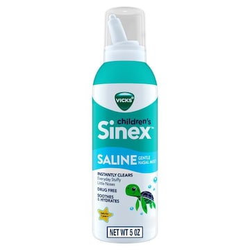 Vicks Saline Vicks Sinex Children's Saline Nasal Mist, Gentle for Ages 1+, Drug-Free, 5 Oz