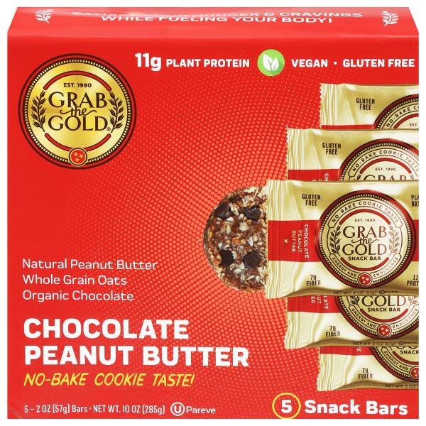 Grab The Gold Snack Bars, Chocolate Peanut Butter Publix Super Markets
