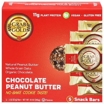 Grab The Gold Snack Bars, Chocolate Peanut Butter