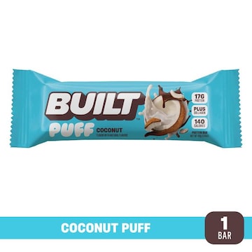 Built Bar Puff Protein Bar, Coconut, Single Puff Bar