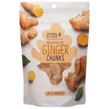 Nutty & Fruity Ginger Chunks, Non Crystallized