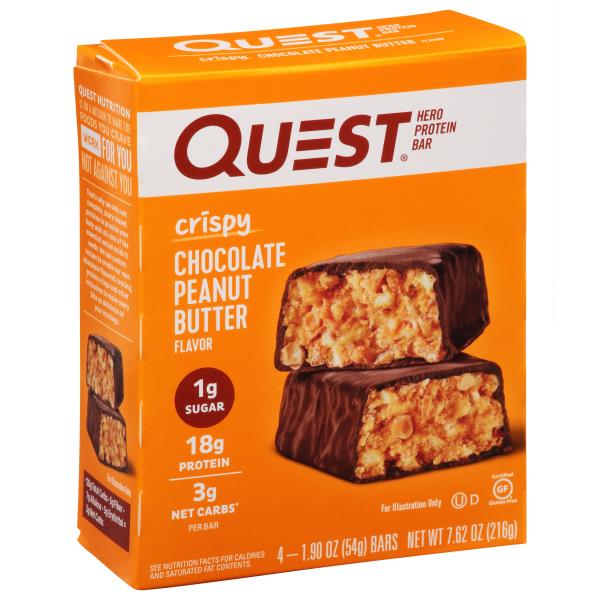 Quest Hero Protein Bar, Chocolate Peanut Butter Flavor, Crispy Publix Super Markets