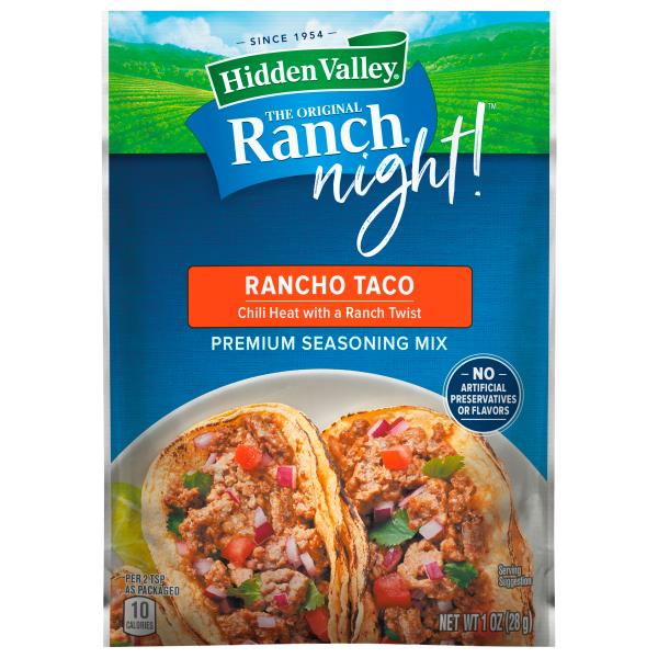 Hidden Valley The Original Ranch Night Seasoning Mix, Premium, Rancho