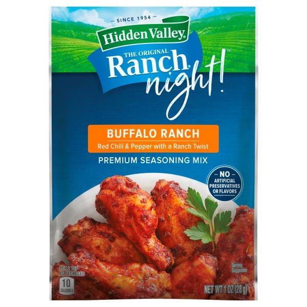Hidden Valley The Original Ranch Night Seasoning Mix, Premium, Buffalo Ranch Publix Super Markets