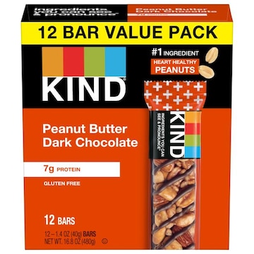 Kind Bars, Peanut Butter Dark Chocolate, 12 Value Pack
