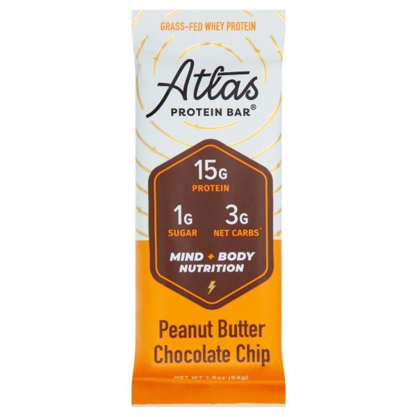 Atlas Protein Bar Protein Bar, Peanut Butter Chocolate Chip Publix Super Markets