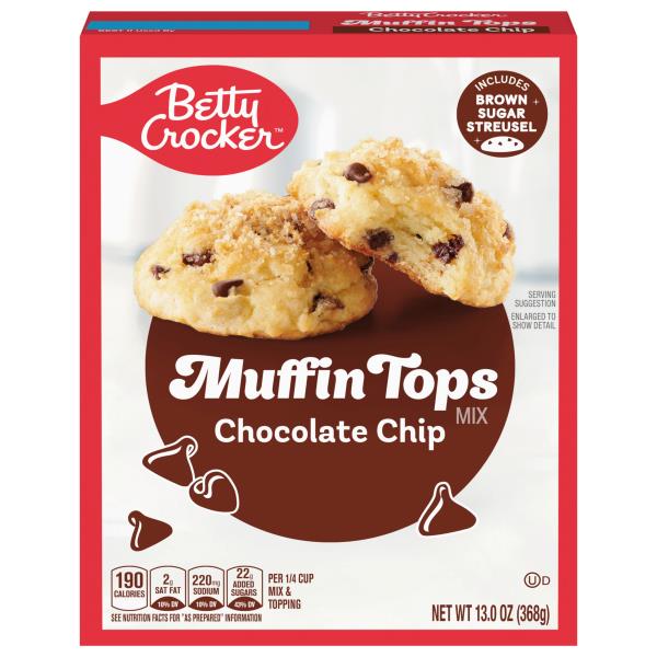 Betty Crocker Muffin Tops Mix, Chocolate Chip Publix Super Markets