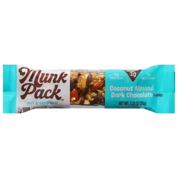 Munk Pack Nut & Seed Bar, Keto, Coconut Almond Dark Chocolate Flavored
