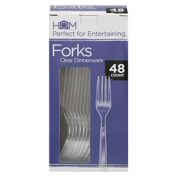 Homworks Forks, Clear Dinnerware