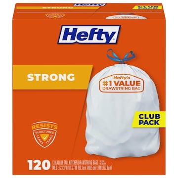 Hefty Strong 13 Gallon Tall Kitchen Drawstring Bags Club Pack
