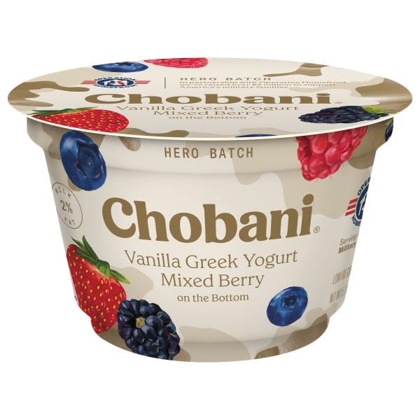 Chobani Yogurt, Low-Fat, Greek, Mixed Berry on the Bottom | Publix ...