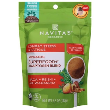 Navitas Organics Superfood + Adaptogen Blend, Organic, Maca + Reishi + Ashwagandha