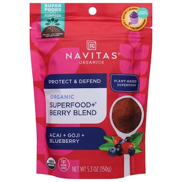 Navitas Organics Superfood + Berry Blend, Organic, Acai + Goji + Blueberry