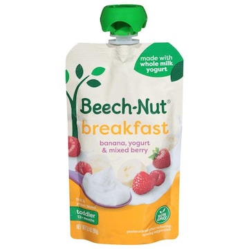Beech-Nut Breakfast Toddler (12+ months) Banana Yogurt & Mixed Berry